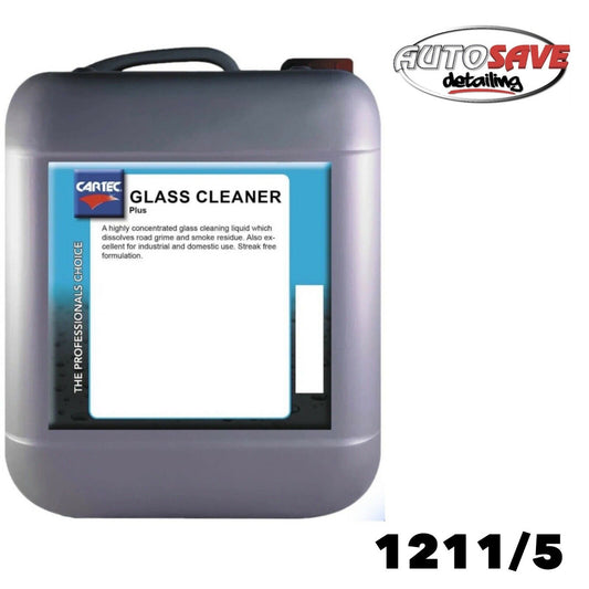 CARTEC 1211/5 GLASS CLEANER 5L - STREAK FREE HIGH GLOSS FAST DRYING
