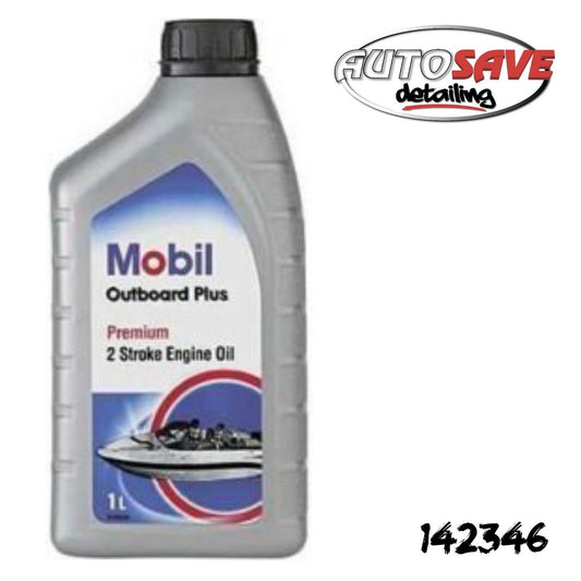 Mobil Outboard Plus Premium 2 Stroke Engine Oil 1L 142346