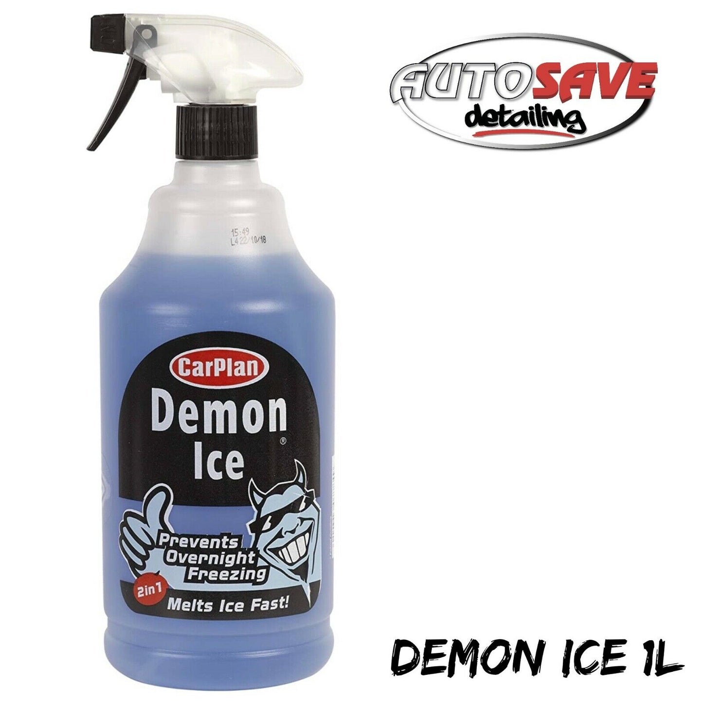 Carplan De Icer Demon Ice Preventer & De-Icer Windscreen Freeze Winter 2in1 1L
