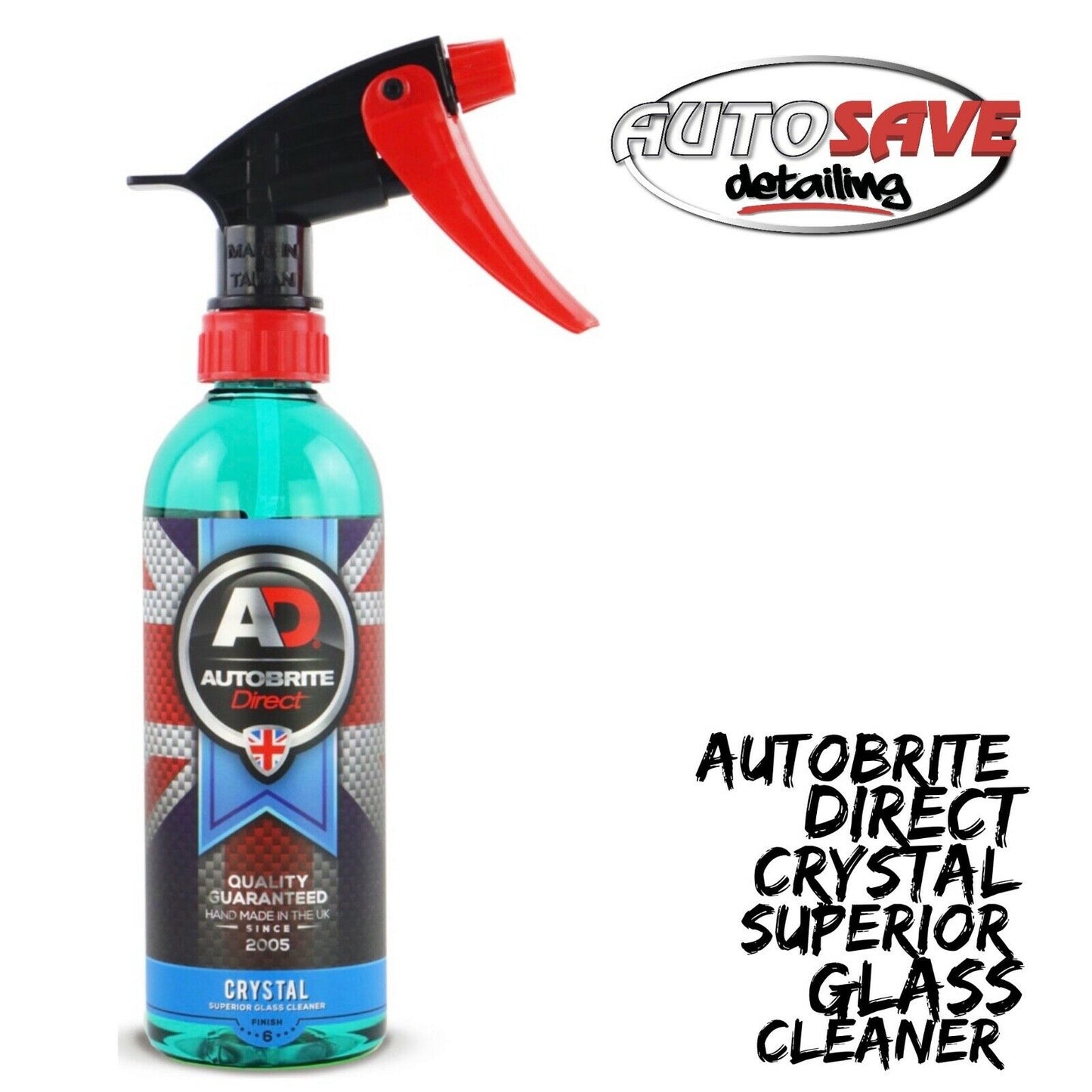 Autobrite Direct - Crystal Glass Cleaner, Smear Free & Trade Strength - 500ml
