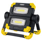 Draper Twin COB LED Rechargeable Worklight, 10W, 850 Lumens