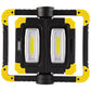 Draper Twin COB LED Rechargeable Worklight, 10W, 850 Lumens