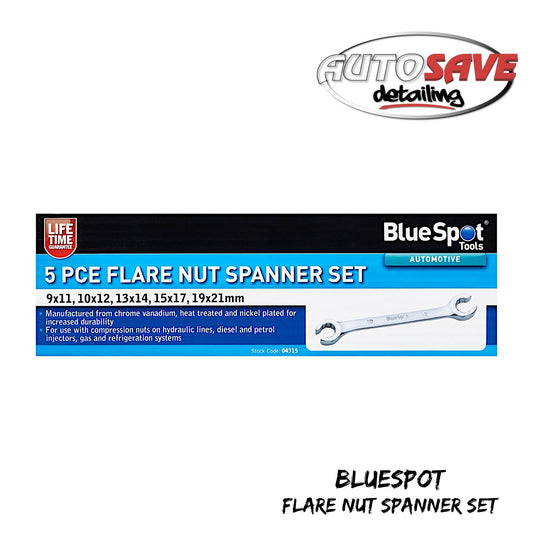 5 PCE Flare Nut Spanner Set (9-21mm)