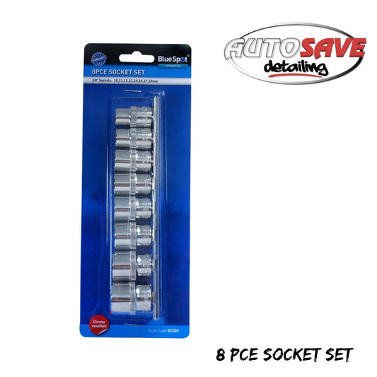 8 PCE 3/8" METRIC SOCKET SET (10-19MM)