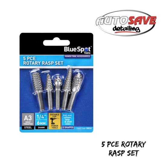 5 PCE ROTARY RASP SET