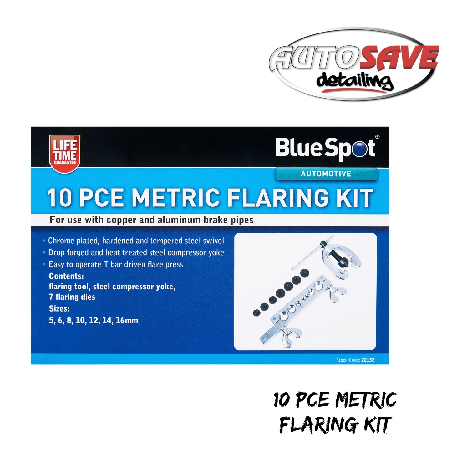 10 PCE METRIC FLARING KIT