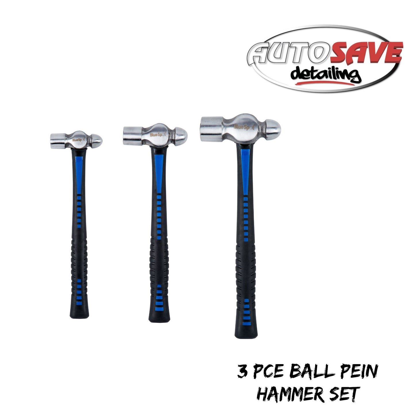 3 PCE BALL PEIN HAMMER SET