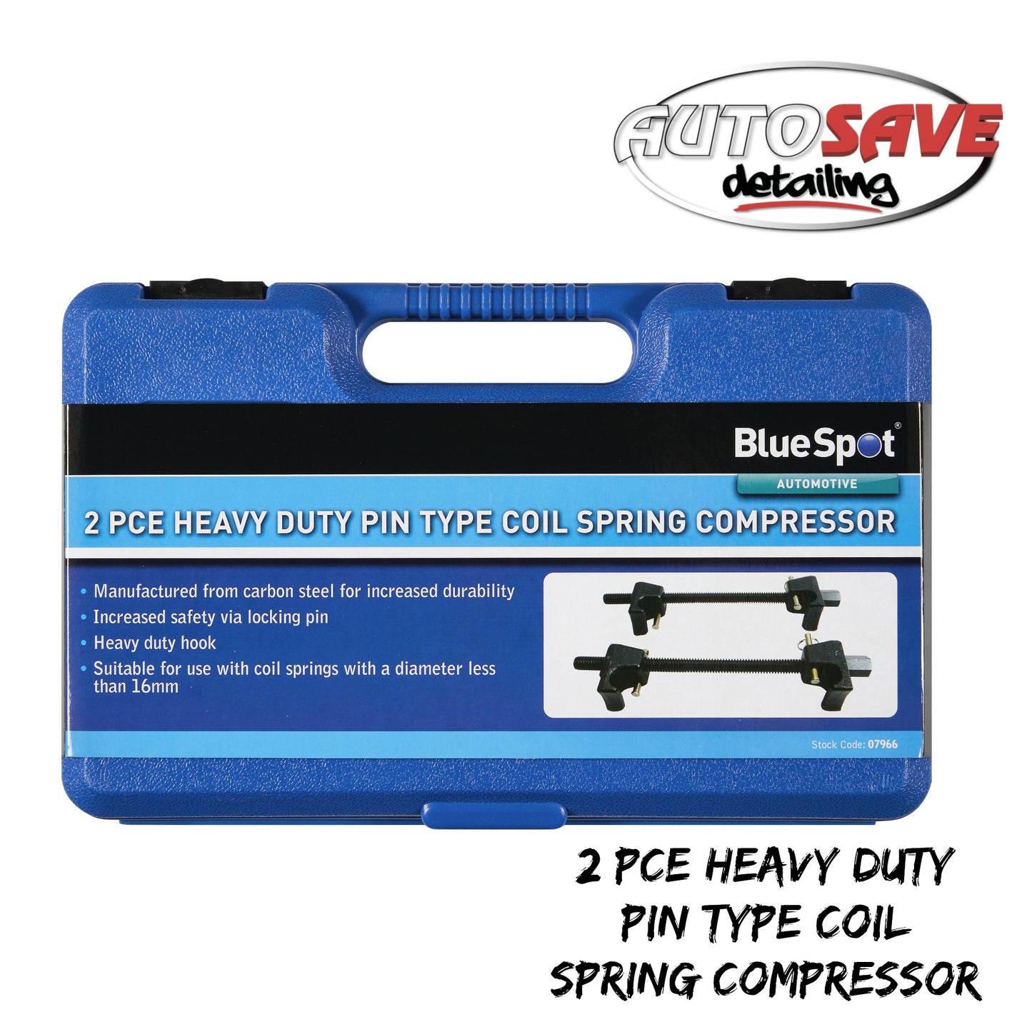 2 PCE HEAVY DUTY PIN TYPE COIL SPRING COMPRESSOR