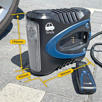 SIMPLY AUTO DIGITAL AIR COMPRESSOR + PRESSURE GAUGE