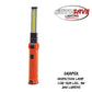 Draper COB/SMD LED Rechargeable Slimline Inspection Lamp, 3W, 240 Lumens, Orange