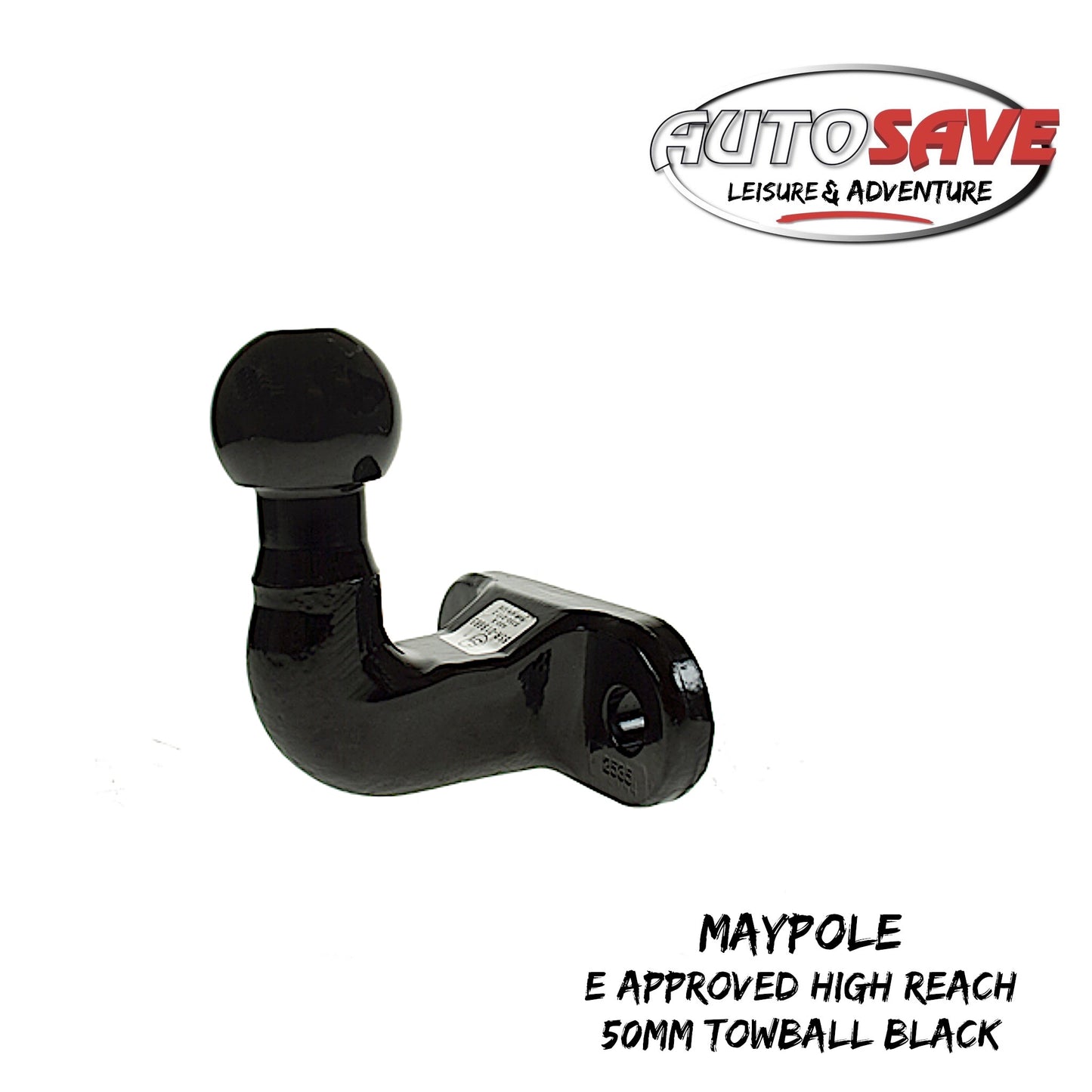 E Approved High Reach 50mm Towball Black