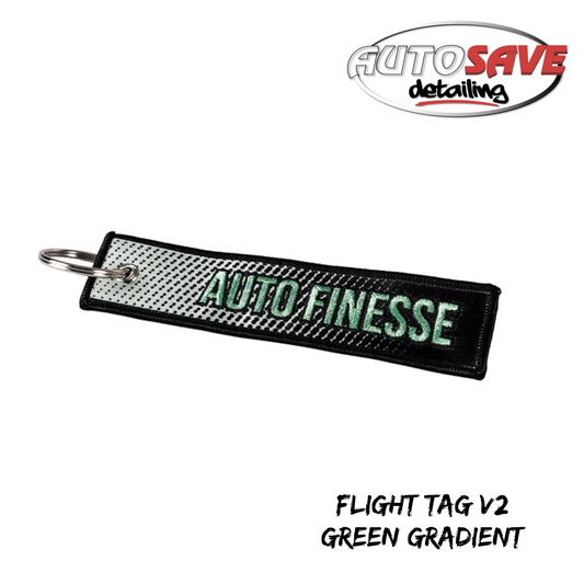 Auto Finesse - Gradient Flight Tag - Keyring - Green