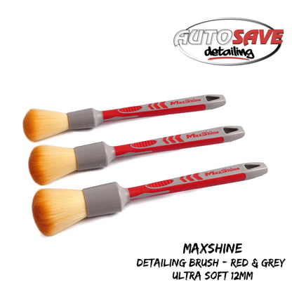 Detailing Brush – Red & Grey - Ultra Soft 12mm
