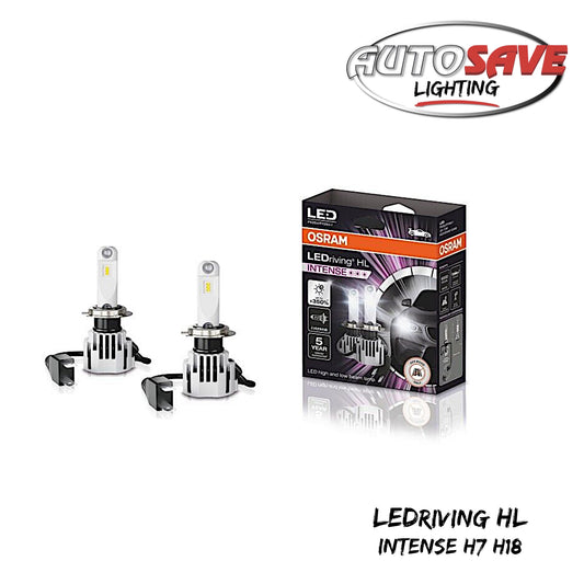 2x H7 LED OSRAM LEDriving HL INTENSE H7/H18 6000K Bulbs 64210DWINT-2HFB