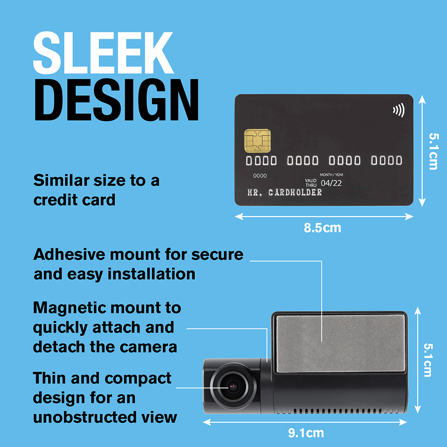 Ultra Slim Compact Smart Dash Camera