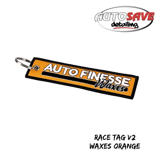 Auto Finesse - V2 Race Tag - Keyring - Orange