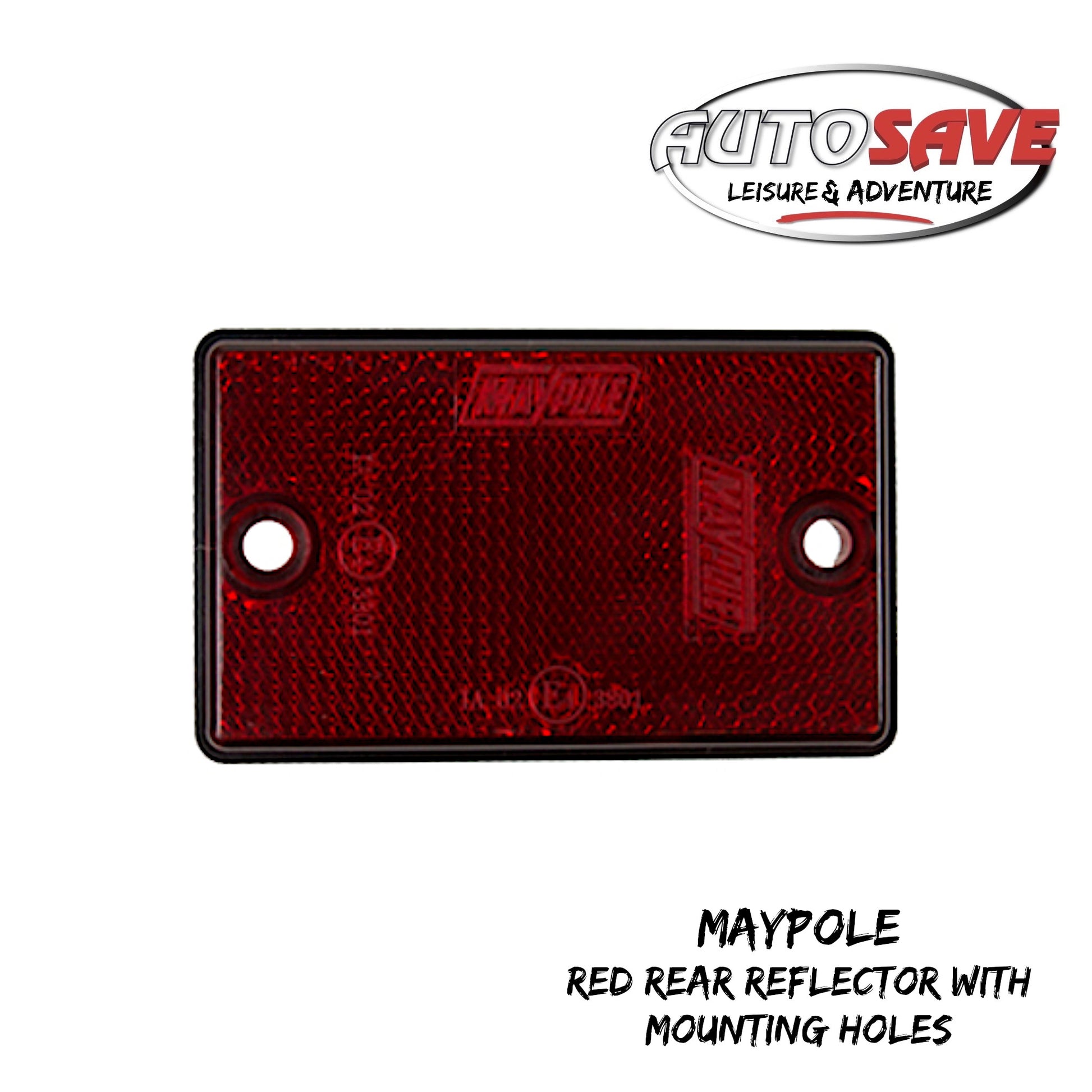 2x Red Rear Reflector With Mounting Holes – Autosave Components