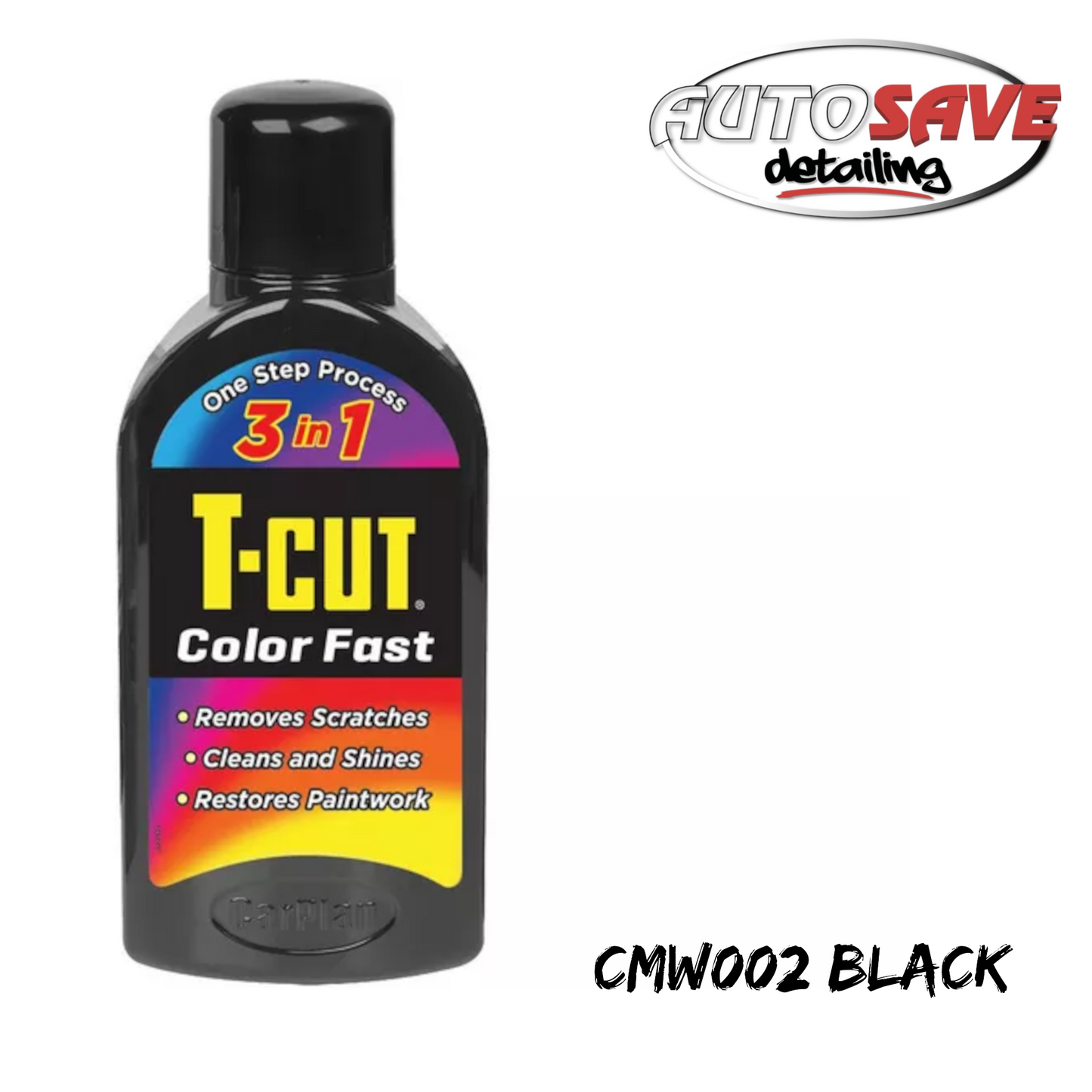 T-CUT  Color Fast Black Colour Polish Scratch Remover Clean Shine  Restores