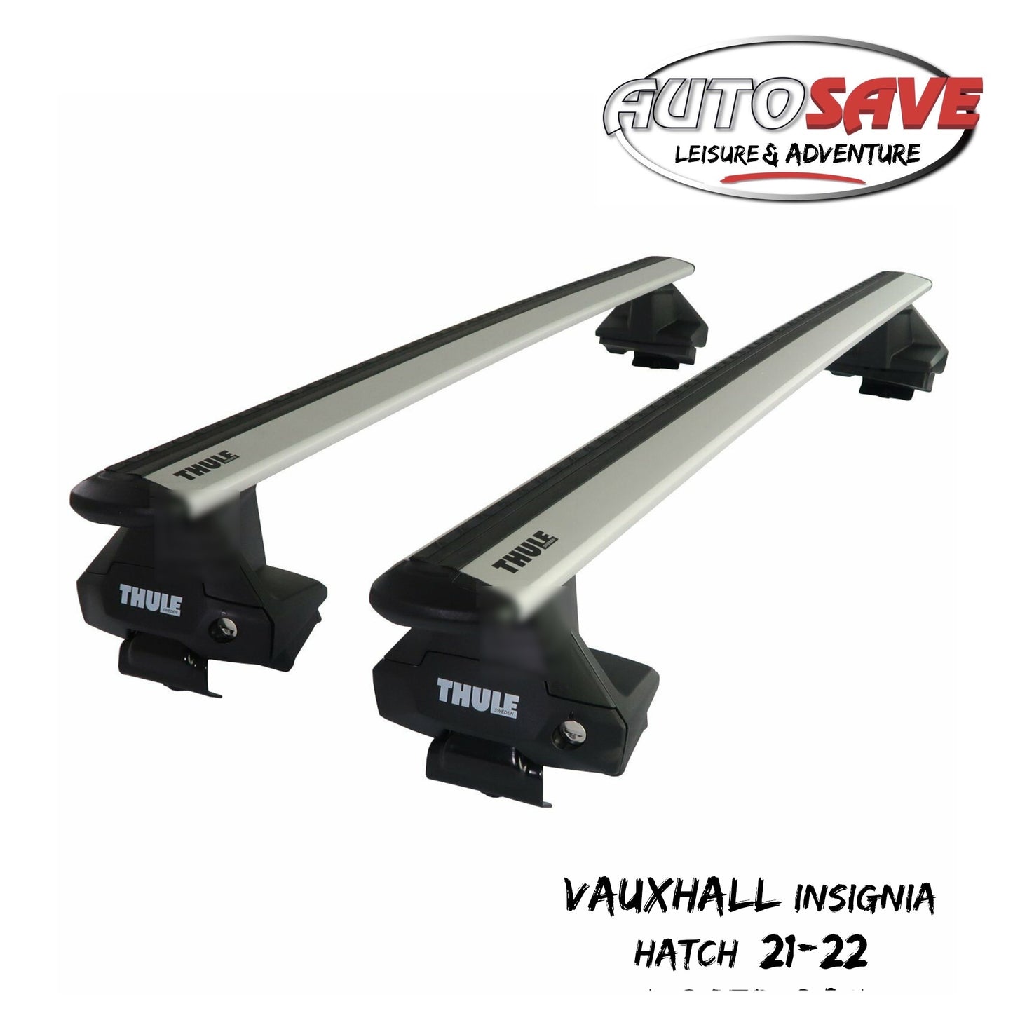Thule Aluminium WingBar Evo Silver Roof Bars for Vauxhall Insignia Hatch 21-22