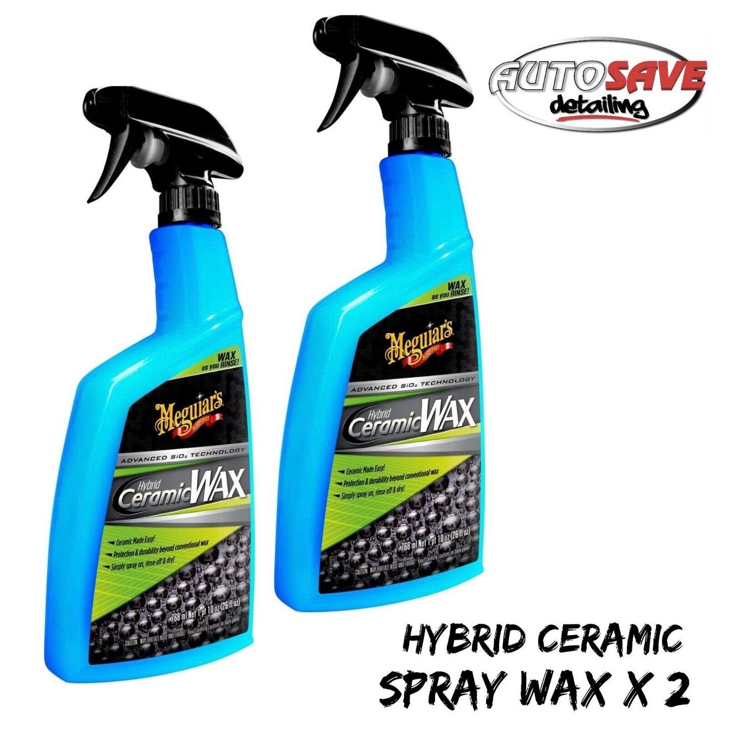 Ceramic Spray Wax and Microfiber Towels, Car Care Bundle