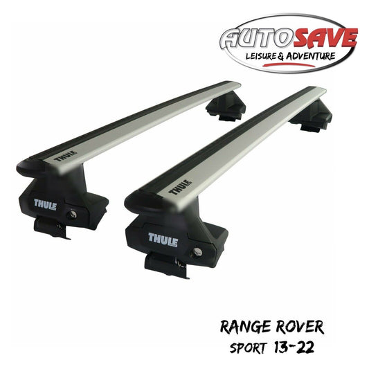 Thule Aluminium WingBar Evo Silver Roof Bars Set to fit Range Rover Sport 13-22