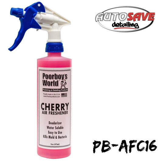 POORBOYS CHERRY SCENTED AIR FRESHENER - SPRAY ON AIR FRESHENER - HIDE BAD ODOURS