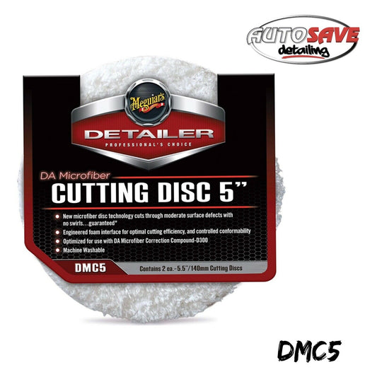 Meguiars 5" DA Microfibre DMC5 Cutting Pad Pack of 2 Polishing Car Van Detailing