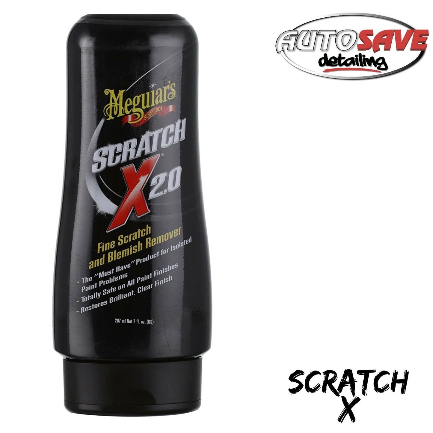 Meguiars G10307EU Scratch X 207ml Removes Scratches Marks Light Scuffs Blemishes