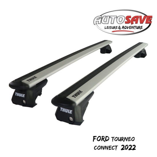 Thule Aluminum WingBar Evo Silver Roof Bars Set for Ford Tourneo Connect 2022