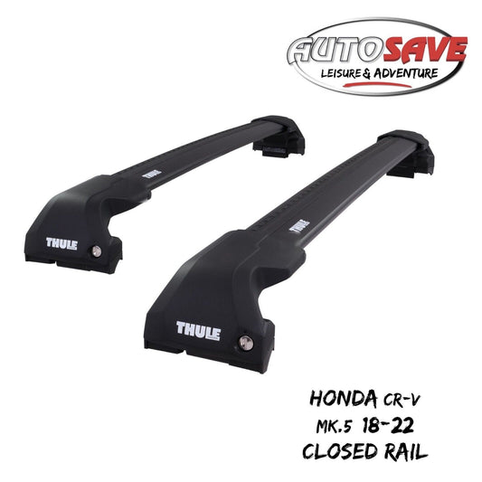 Thule WingBar Edge Black Roof Bars Honda CR-V Mk.5 18-22 Closed Rails Aluminium