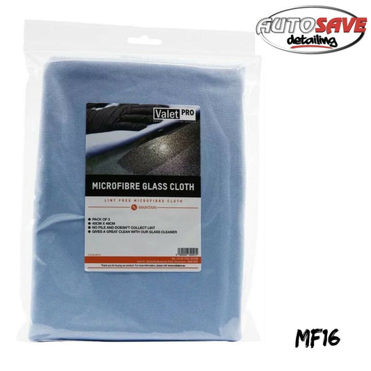 Valetpro Microfibre No Pile Glass Cloth 40 x 48cm MF16