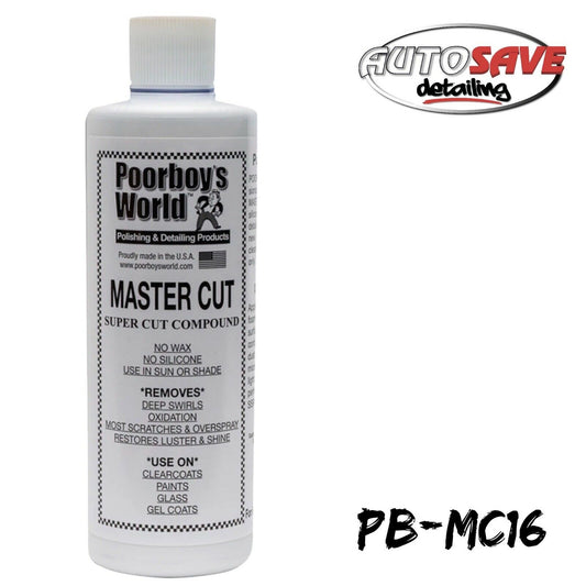 Poorboy's World Master Cut Compound 16OZ 473ml Remove Swirls Oxidation Scratches