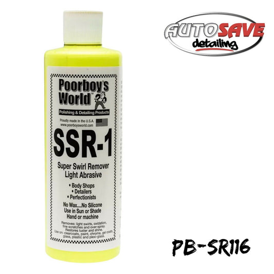 Poorboys Super Swirl Remover SSR 1.0 Light Grade Swirl & Scratch Remover 473mL