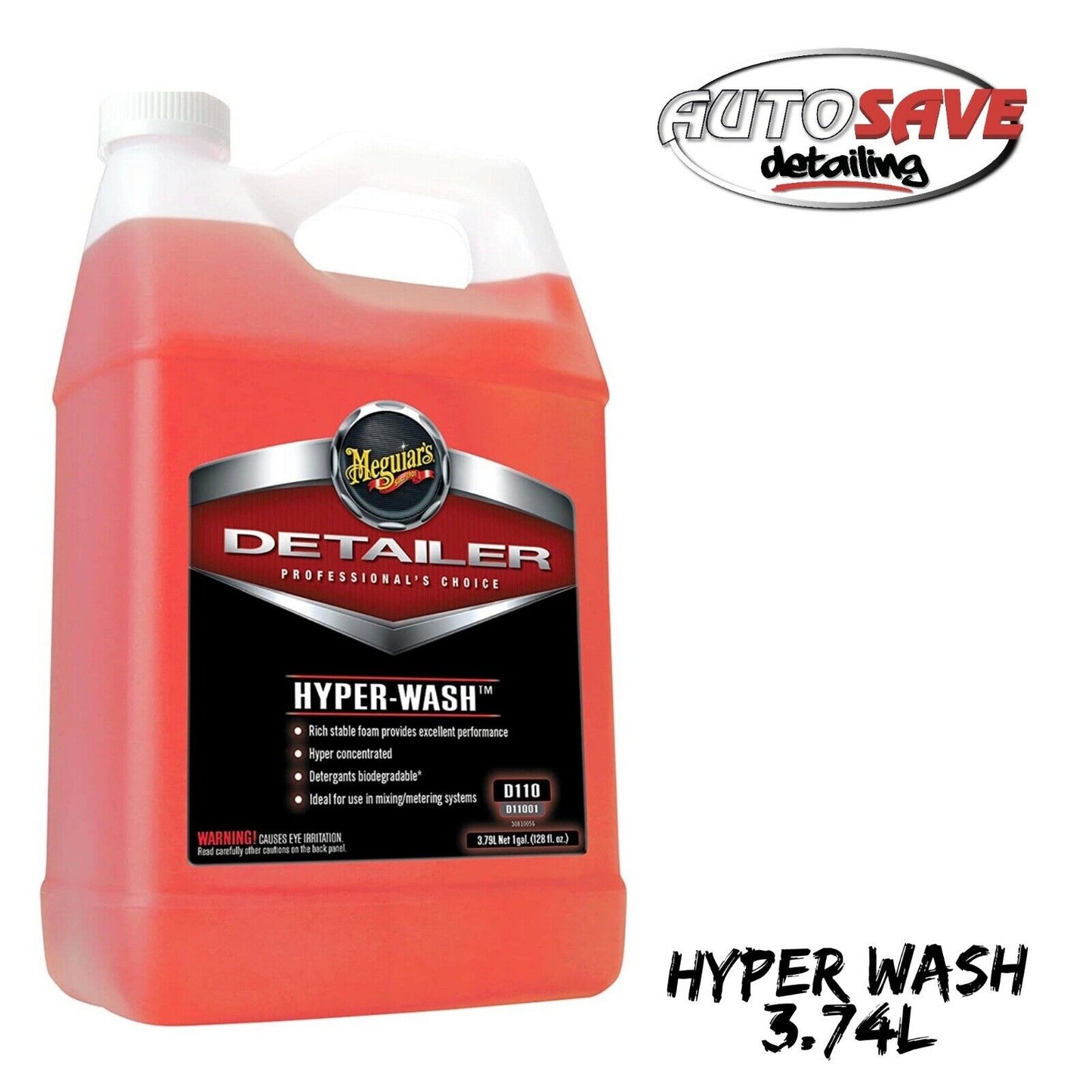 Meguiars Hyper Wash Super Snow Foam & Car Shampoo LARGE 3.74 L