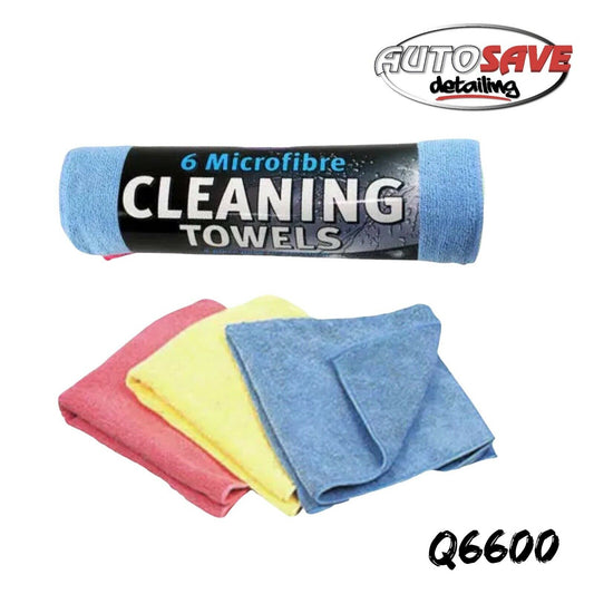 Kent Car Care Microfibre Cleaning Washable Soft Towels Q6600 (6pk)