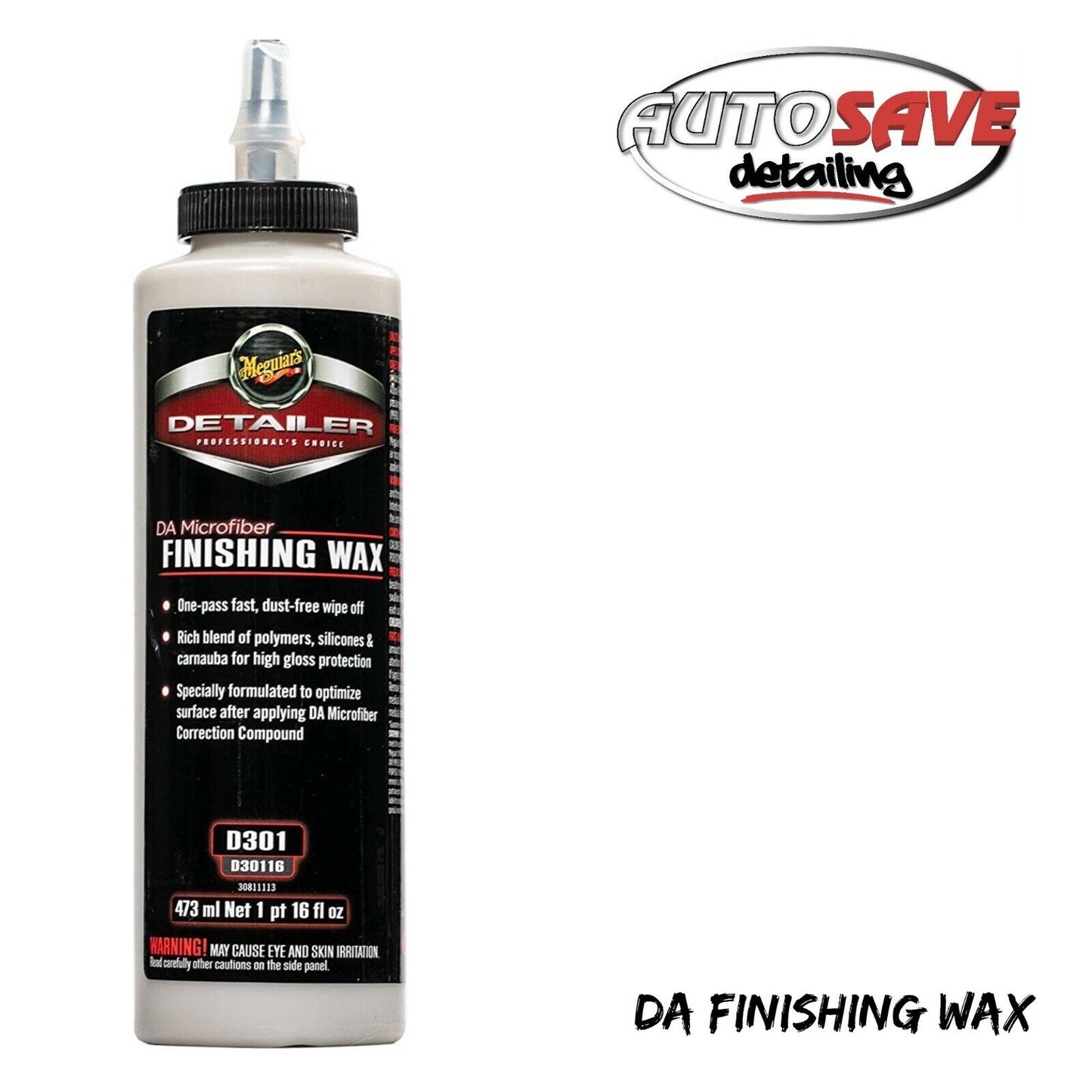 Meguiars DA Microfiber Finishing Wax (D301) - 473ml