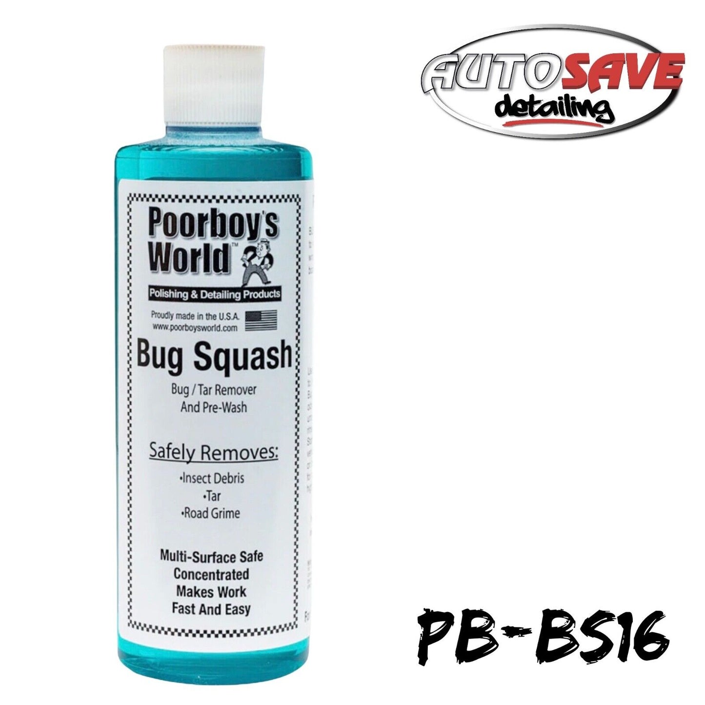 Poorboys Bug Squash With Trigger Road Salt Bug & Tar Remover Cleaner 473mL