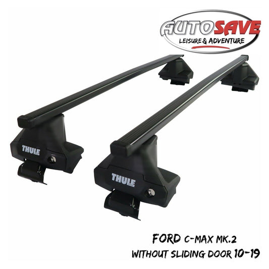 Thule Steel SquareBar Evo Roof Bars Ford C-Max Mk.2 Without Sliding Door 10-19