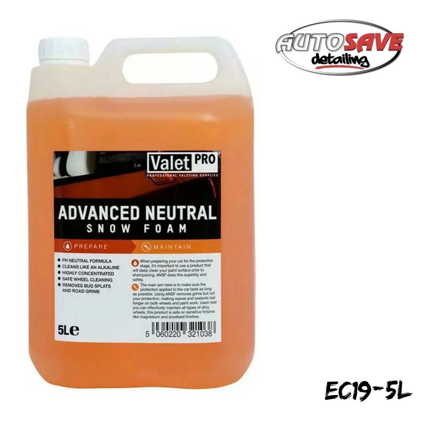 Valet PRO Advanced Neutral Snow Foam  5 Litre