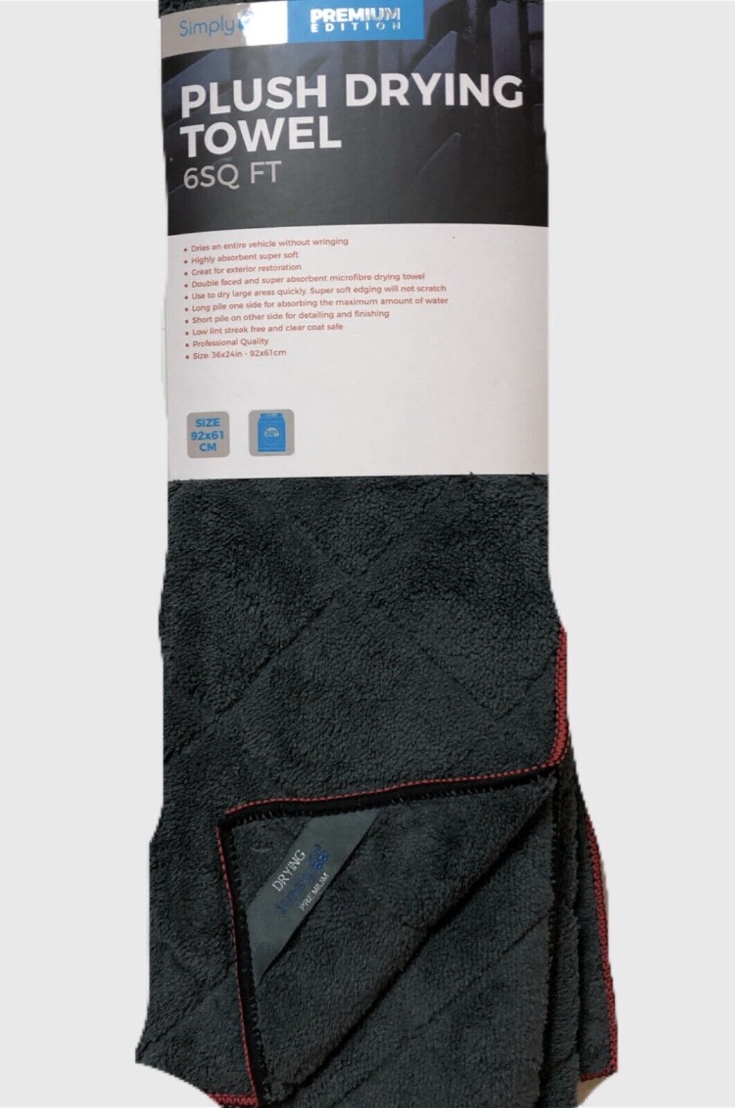 JRP Plush Drying Towel 6SQ FT
