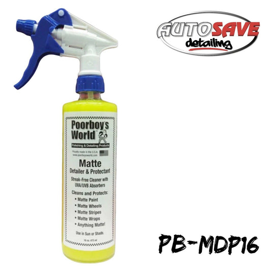 Poorboys Matte Matt Detailer & Protectant Spray & Cleaner For Paint Wrap Vinyl