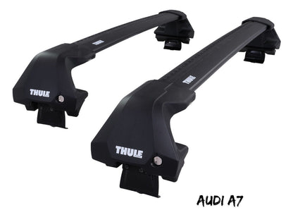 WingBar Edge (black) Aluminium Roof Bar Set to fit Audi A7 Mk.2 2018-26 Pair