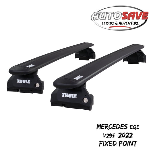 Thule Alu WingBar Evo Black Roof Bars Set for Mercedes EQE V295 2022 Fixpoint