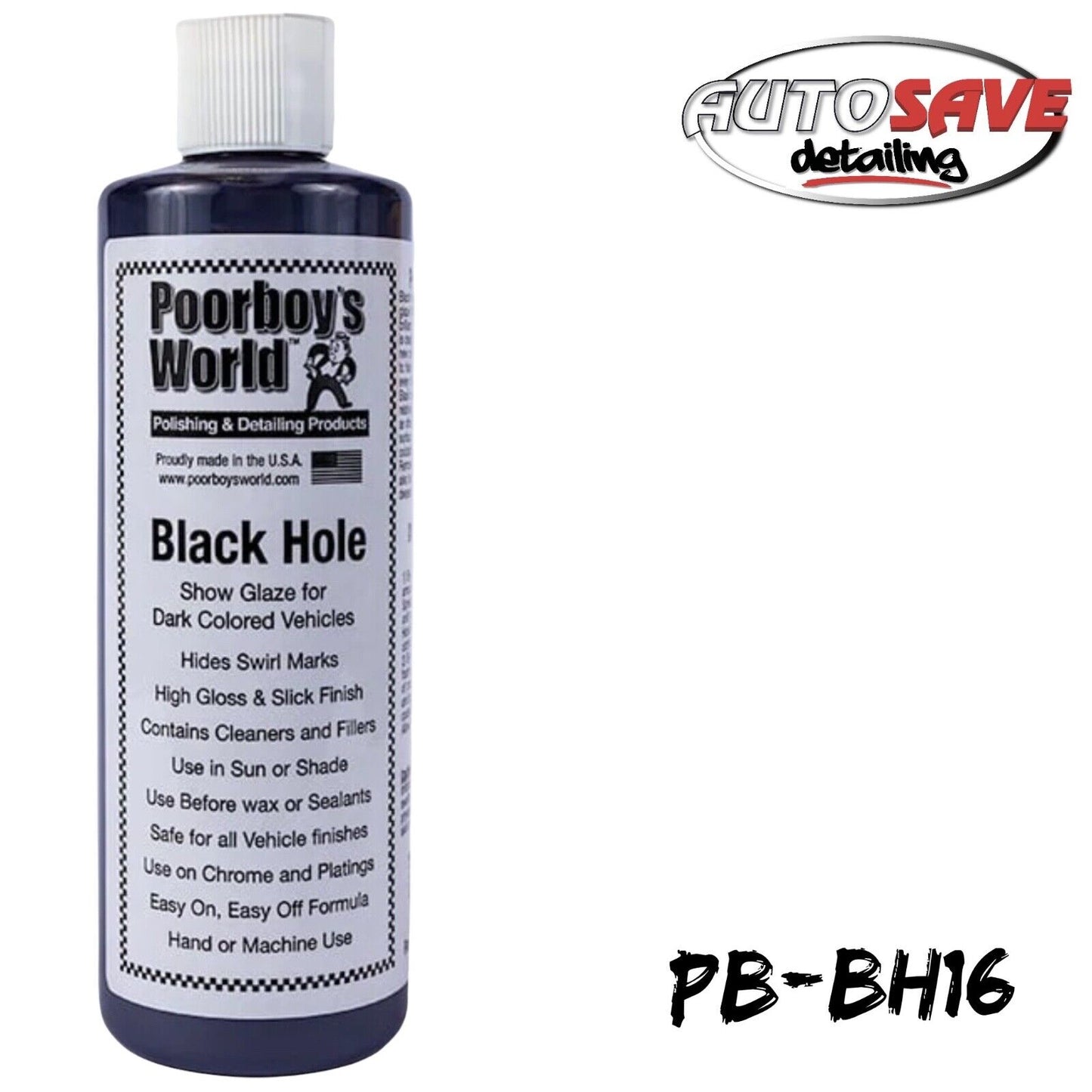 Poorboy's Black Hole Dark Colours Show Glaze Car Polishing 473ml