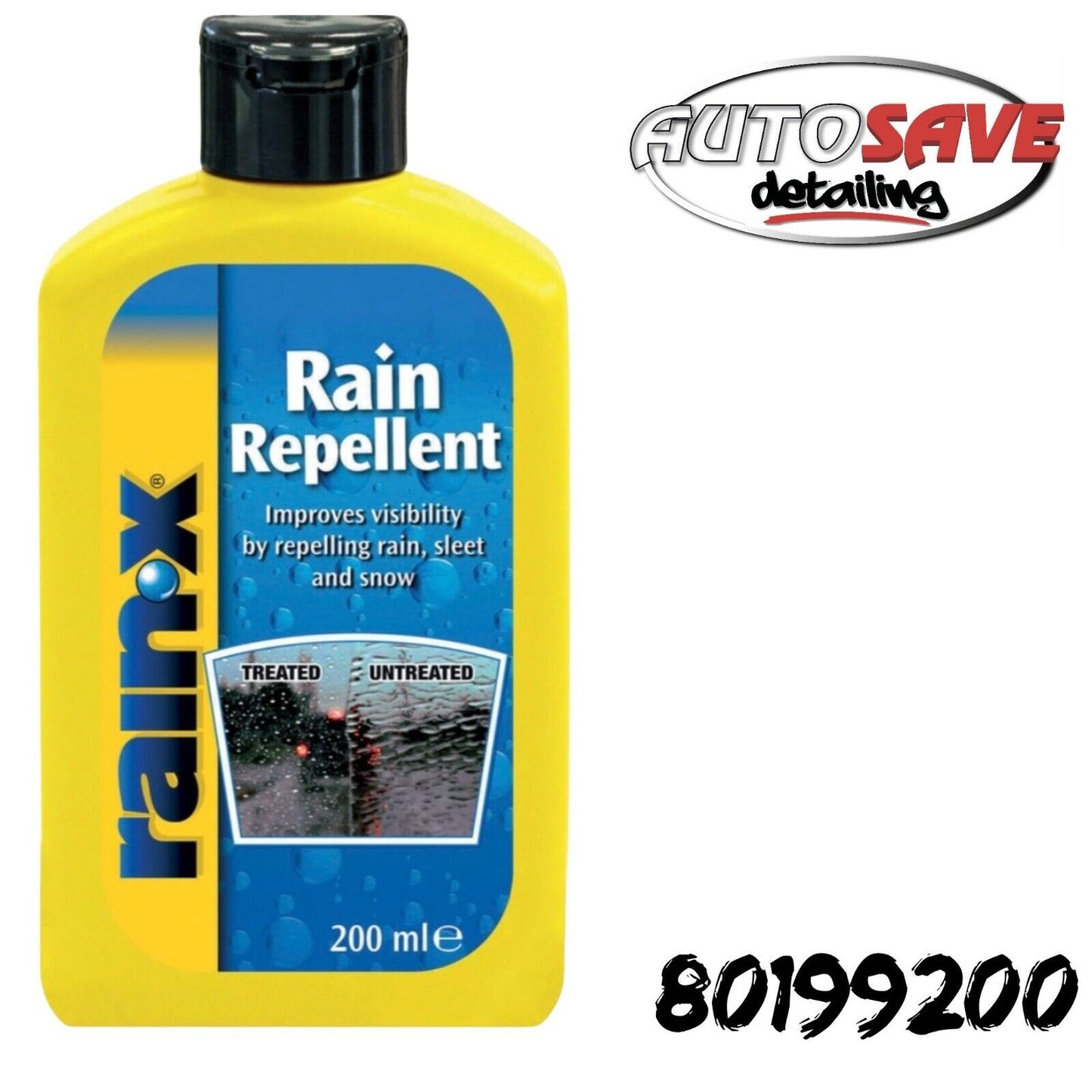 Rain-X Rain/Water Repellent Glass Treatment 200ml Vehicle Windscreen P –  Autosave Components