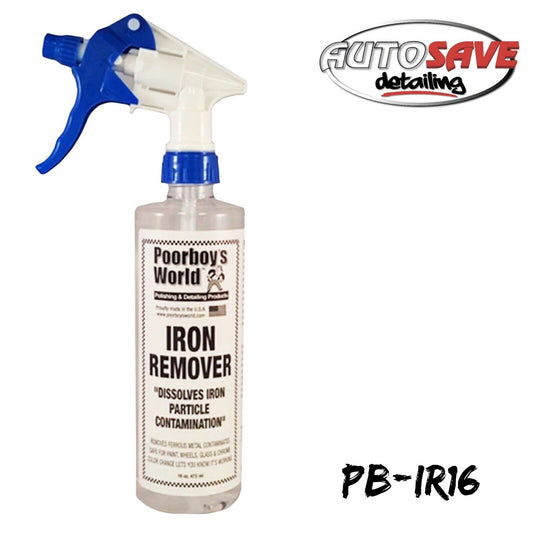 Poorboys Iron Remover For Painted Surfaces Wheels Plastic & Chrome 473mL