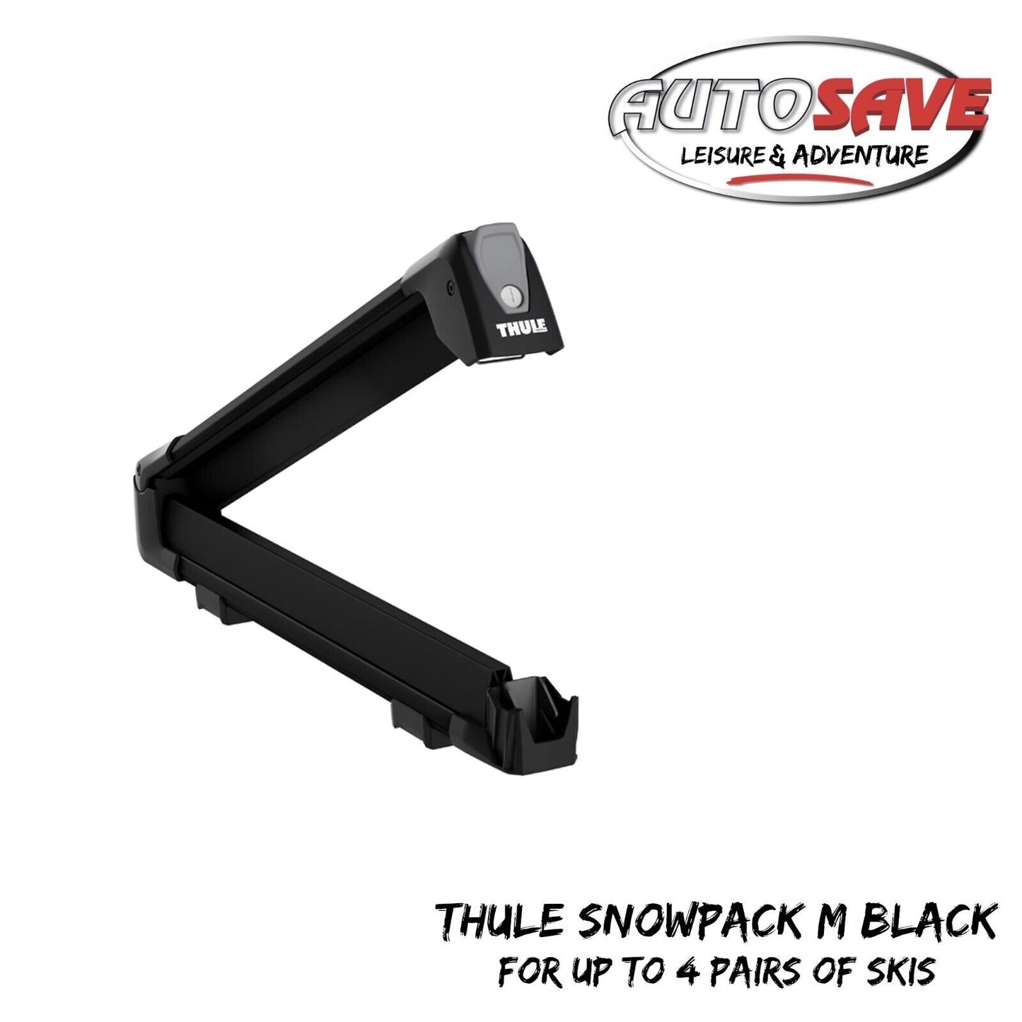 THULE SnowPack M Black - for up to 4 Pairs of Skis 732406