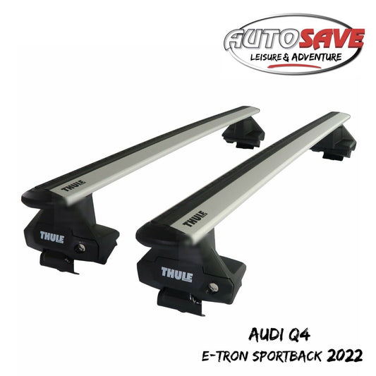 Thule Aluminium WingBar Evo Silver Roof Bars for Audi Q4 Sportback e-tron 2022