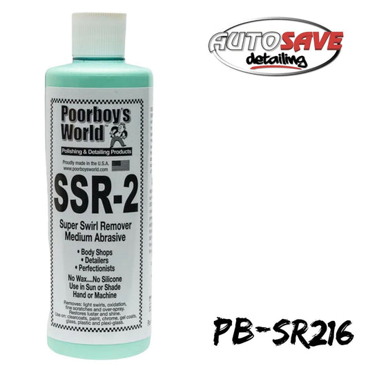 POORBOYS SUPER SWIRL REMOVER SSR 2 - MEDIUM ABRASIVE - REFINISHING - DETAILING