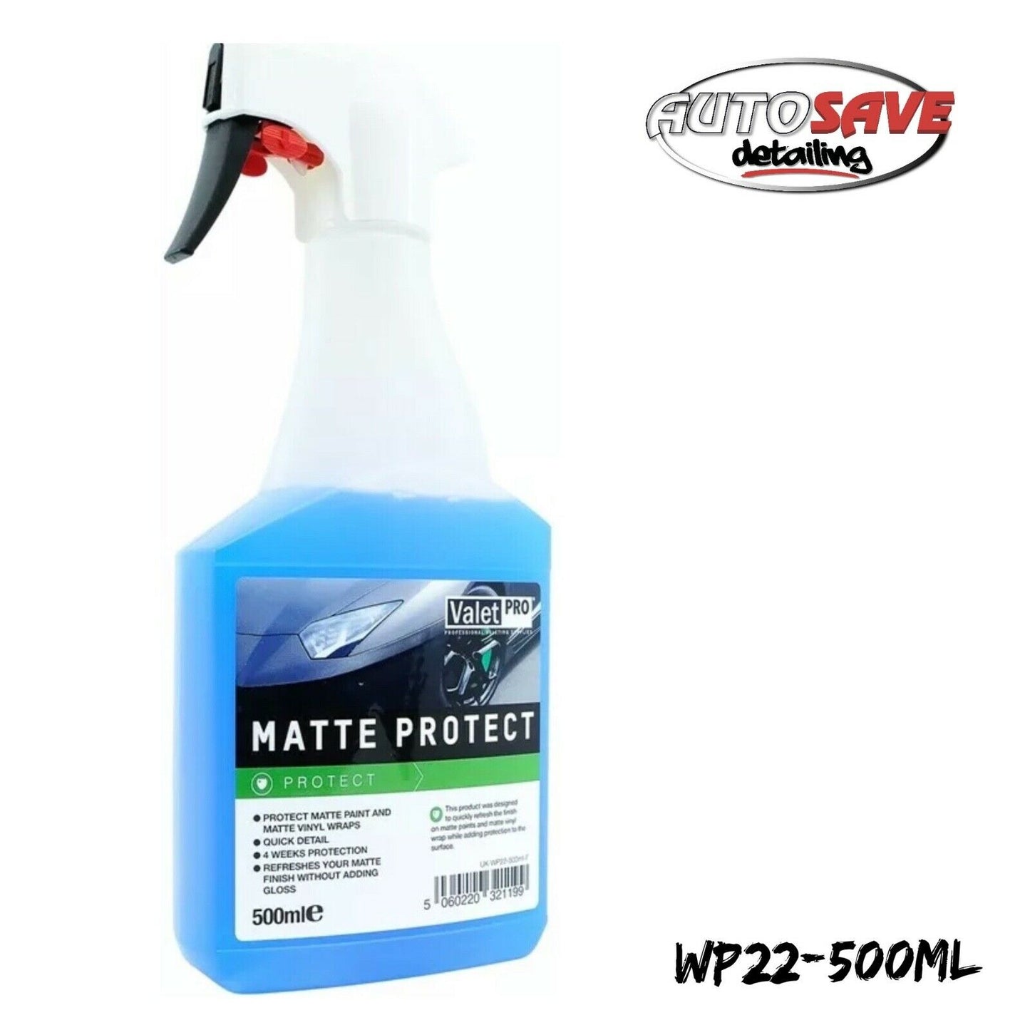Valet Pro - Matte Protection - Matte Paint & Wrap Protector & Detailer - 500ml